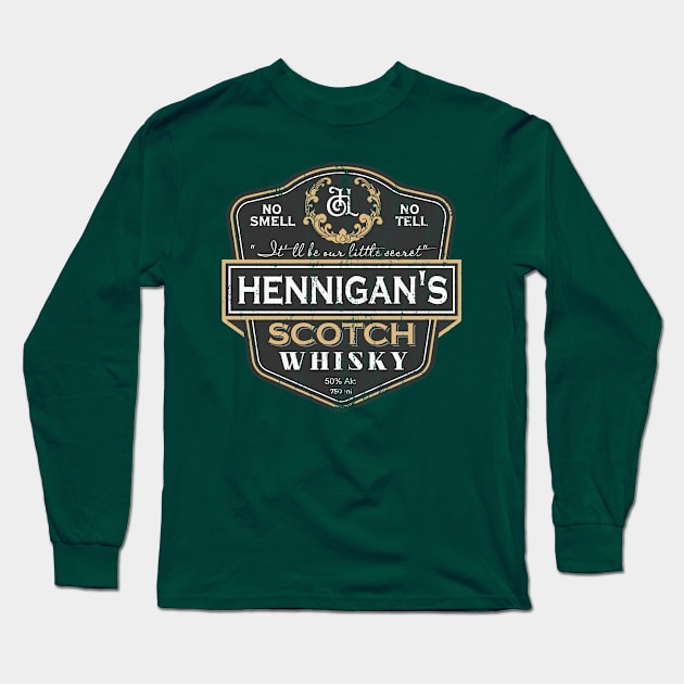 Hennigan's Scotch, distressed Long Sleeve T-Shirt by MonkeyKing